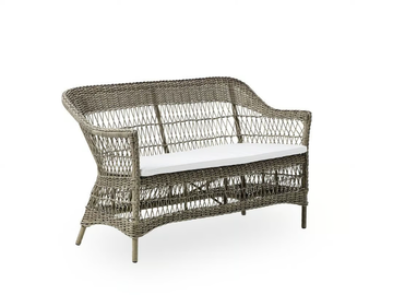 CHARLOT EXTERIOR - 2 seater garden sofa in aluminium and ArtFibre by Sika Design - view 2